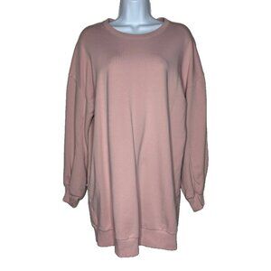 The Group by Babaton Long Dolman Sleeve Sweater, Blush Pink Sz M (1548)